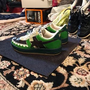 A Bathing Ape Bapesta Kaws X Chompers Green 2006
